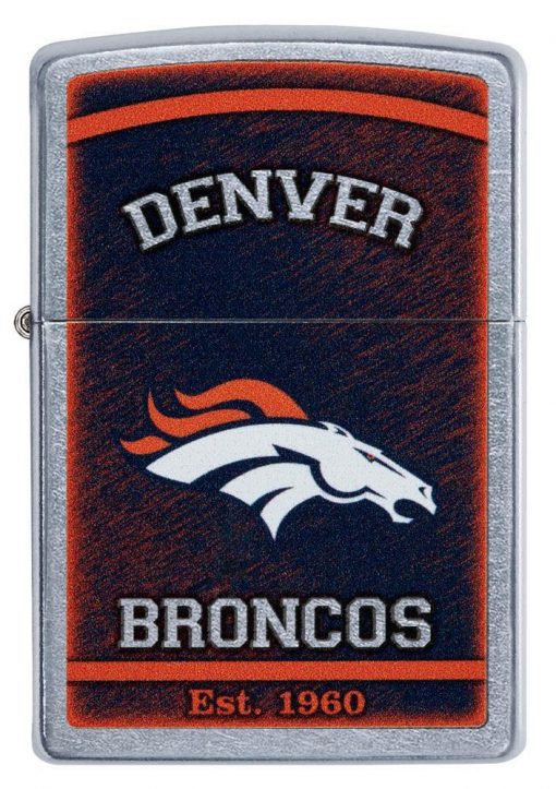 Zippo - NFL Denver Broncos Design Lighter Front Side Closed