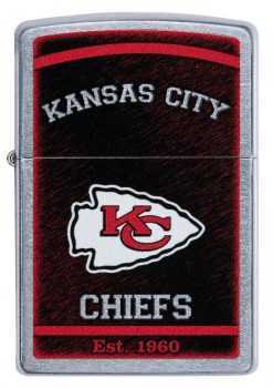 Zippo - NFL Kansas City Chiefs Design Lighter Front Side Closed