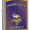 Zippo - NFL Minnesota Vikings Design Lighter Front Side Angled