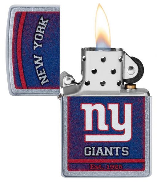 Zippo - NFL New York Giants Design Lighter Front Side Open