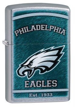 Zippo - NFL Philadelphia Eagles Design Lighter Front Side Closed Angled