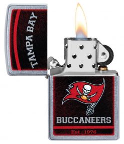 Zippo - NFL Tampa Bay Buccaneers Design Lighter Front Side Open