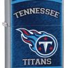 Zippo - NFL Tennessee Titans Design Lighter Front Side Closed Angled