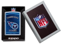 Zippo - NFL Tennessee Titans Design Lighter Front Side Closed in Box