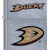 Zippo - Anaheim Ducks Design Lighter Front Side Closed Angled