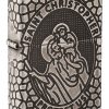 Zippo - Armor St. Christopher Metal Design Lighter Front Side Closed Angled