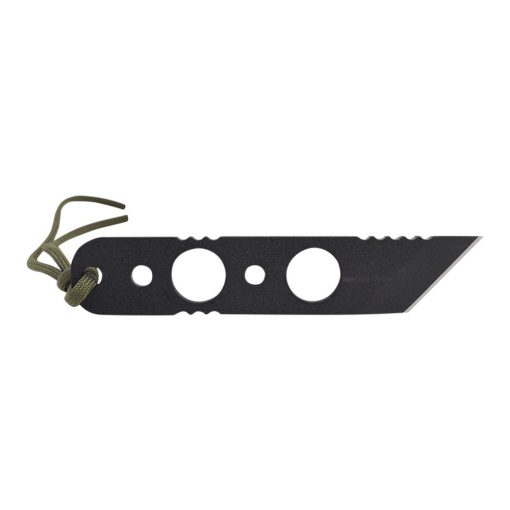 TOPS - Power Eagle 12 Black 1095 Blade Tan Canvas Micarta Handle Mini Knife Back Side