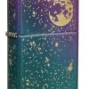 Zippo - Starry Sky Lighter Front Side Closed Angled