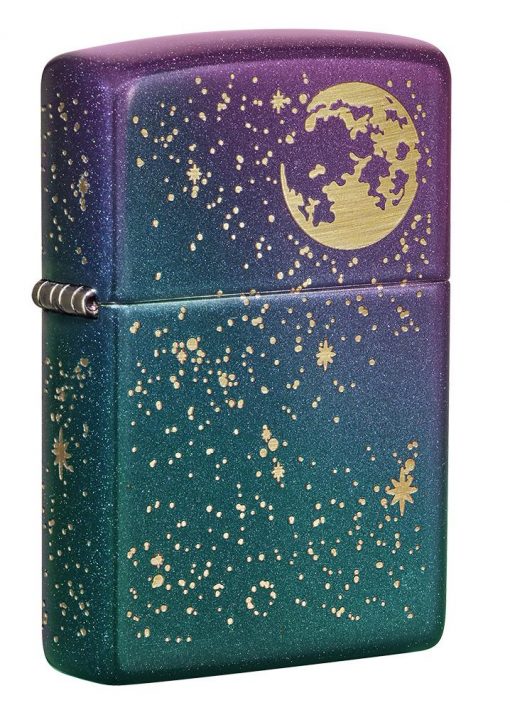 Zippo - Starry Sky Lighter Front Side Closed Angled