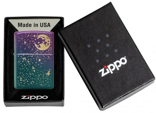 Zippo - Starry Sky Lighter Front Side Closed in Box