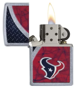 Zippo - NFL Houston Texans 2016 Design Lighter Front Side Open Centered
