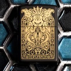 Zippo - Monster Design Lighter Front Side Closed With Background