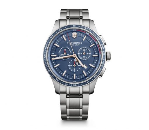 Victorinox - Alliance Sport Chronograph - Stainless Steel Strap Front Side Center