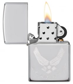 Zippo - U.S. Air Force Emblem Lighter Front Side Open