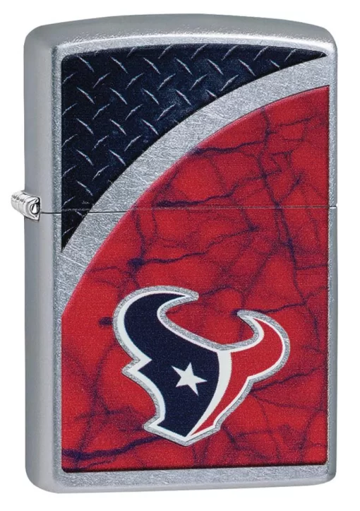Zippo - NFL Houston Texans 2016 Design Lighter Front Side Closed Angled