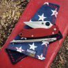Mighty Hanks Handkerchief Star Spangled Navy Mighty Mini with Microfiber Folded With Outdoor Background