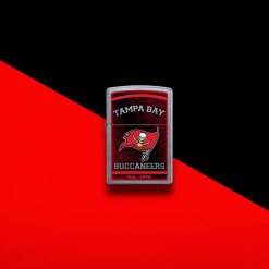 Zippo - NFL Tampa Bay Buccaneers Design Lighter Front Side Closed With Color Background