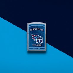 Zippo - NFL Tennessee Titans Design Lighter Front Side Closed with Color Background