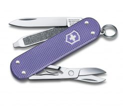 Victorinox Classic SD Alox - Electric Lavender Front Side Open