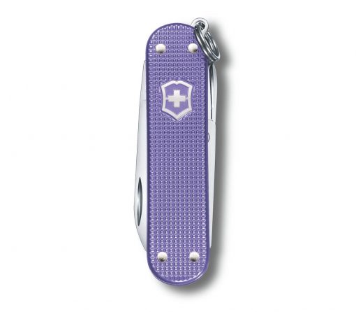 Victorinox Classic SD Alox - Electric Lavender Front Side Closed