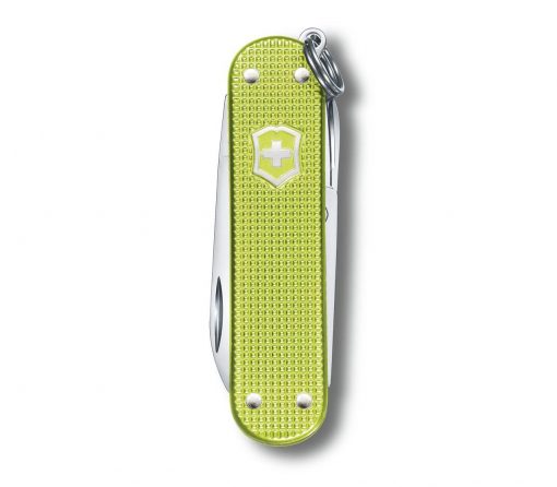 Victorinox Classic SD Alox - Lime Twist Front Side Closed