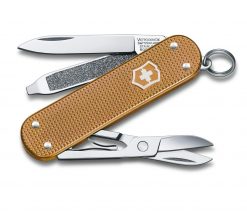 Victorinox Classic SD Alox - Wet Sand Front Side Open