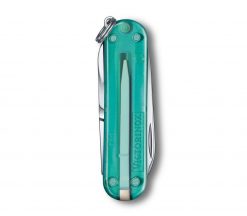 Victorinox Classic SD - Transparent Tropical Surf Back Side Closed