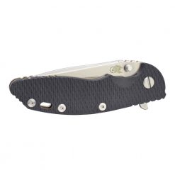 Hinderer XM-18 3.5 inches Spearpoint Stonewashed 20CV Blade Bronze Stonewashed Handle with Black G-10 Front Side Closed