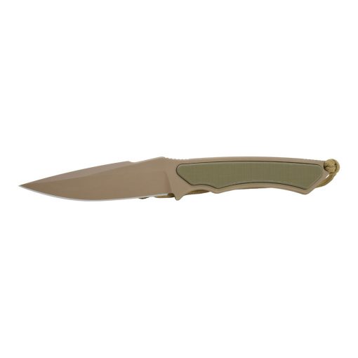 Spartan Blades Phrike FDE S35VN Fixed Blade Tan G-10 Handle Front Side
