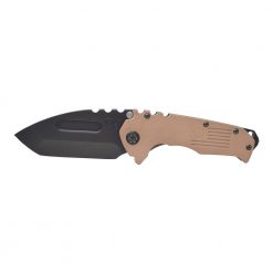 Medford Praetorian Scout D2 PVD Tanto Blade Coyote G-10 Handle Front Side Open