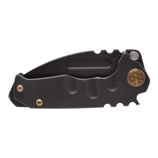 Medford Micro Praetorian T S35VN Tumbled Tanto Blade Black PVD Handle Front Side Closed