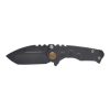 Medford Micro Praetorian T S35VN Tumbled Tanto Blade Black PVD Handle Front Side Open
