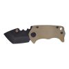 Medford Panzer S35VN PVD Tanto Blade Faced Bronze Titanium Handle Front Side Open