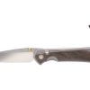 Chris Reeve Large Sebenza 31 S35VN Drop Point Blade Titanium Handle With Bog Oak Inlays Front Side Open