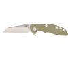 Hinderer XM-18 3.5" Wharncliffe Stonewashed 20CV Blade OD Green G-10 Handle Front Side Open