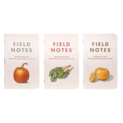 Field Notes Harvest Pack A - Perforated Ruled Dot Ledger Paper Memo Book 3 Pack (48 Pages)