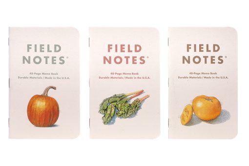 Field Notes Harvest Pack A - Perforated Ruled Dot Ledger Paper Memo Book 3 Pack (48 Pages) All Front Side Closed