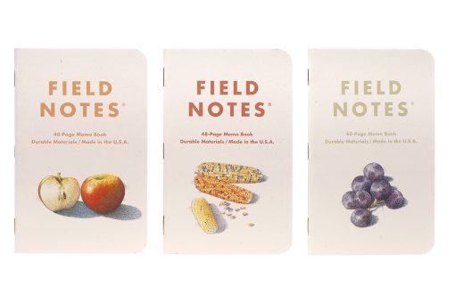 Field Notes Harvest Pack B - Perforated Ruled Dot Ledger Paper Memo Book 3 Pack (48 Pages) All Front Side Closed
