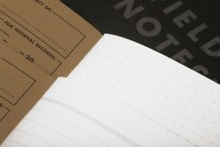 Field Notes Pitch Black - Ruled Paper Memo Book 3 Pack (48 Pages) Page Close Up