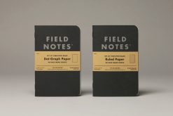 Field Notes Pitch Black - Ruled Paper Memo Book 3 Pack (48 Pages) Side by Side