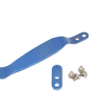 Rick Hinderer Solid Pocket Clip & Filler Tab Set Stonewash Blue Titanium All Parts
