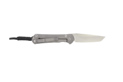 Chris Reeve Knives Small Sebenza 31 S35VN Tanto Blade Titanium Handle Back Side Open