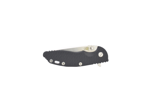 Hinderer XM-18 3.0" Tumbled Wharncliffe 20CV Blade Black G-10 Handle Front Side Closed