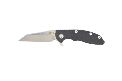 Hinderer XM-18 3.0" Tumbled Wharncliffe 20CV Blade Black G-10 Handle Front Side Open