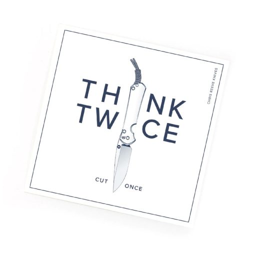 Chris Reeve Stickers (Pack of 4) Think Twice Sticker