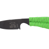 White River M1 Backpacker Black IONBOND S30VN Blade Reflective Green Paracord Front Side