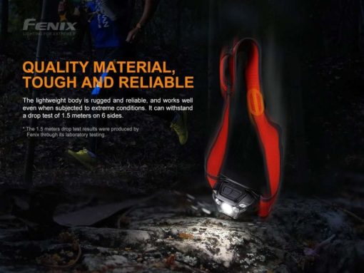 Fenix HL18R-T Rechargable Headlamp - 500 Lumens Infographic Quality Material