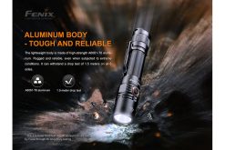 Fenix PD35 V3.0 Black Flashlight - 1700 Lumens Infographic 8 Aluminum Body