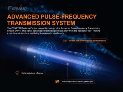 Fenix PD36R TAC Tactical Black Flashlight - 3000 Lumens Advanced Pulse-Frequency Transmission System