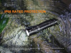 Fenix PD36R TAC Tactical Black Flashlight - 3000 Lumens IP68 Rated